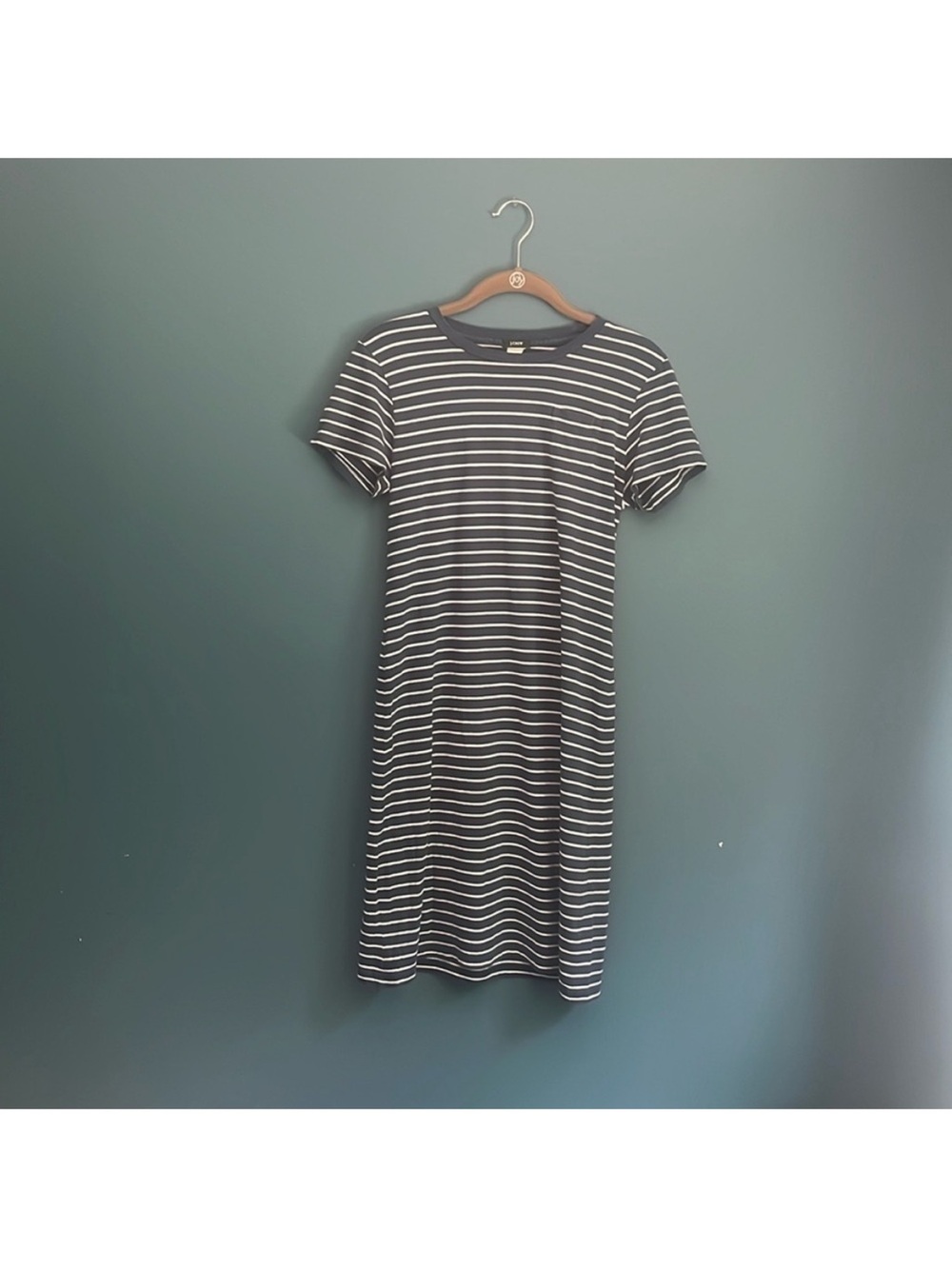 J. Crew blue and white striped dress size Small